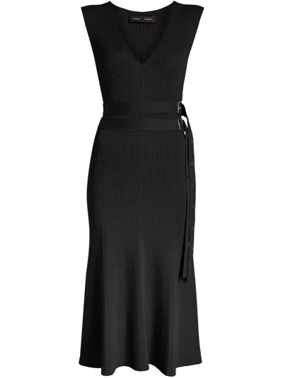 Proenza Schouler Madeline Midi Dress In Black