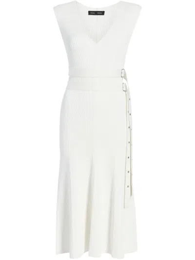 Proenza Schouler Madeline Midi Dress In White