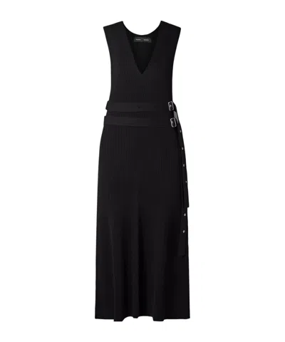 Proenza Schouler Madeline Ribbed Knit Dress In Black