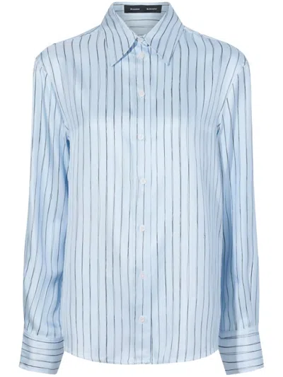 Proenza Schouler Madison Shirt In Blue