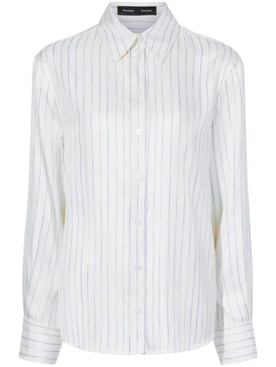 Proenza Schouler Madison Shirt In White