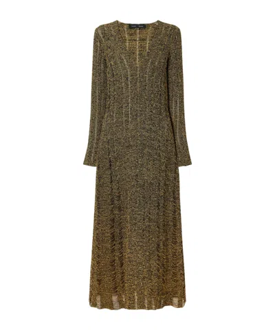 Proenza Schouler Maelle Cotton-blend Tweed Maxi Dress In Yellow