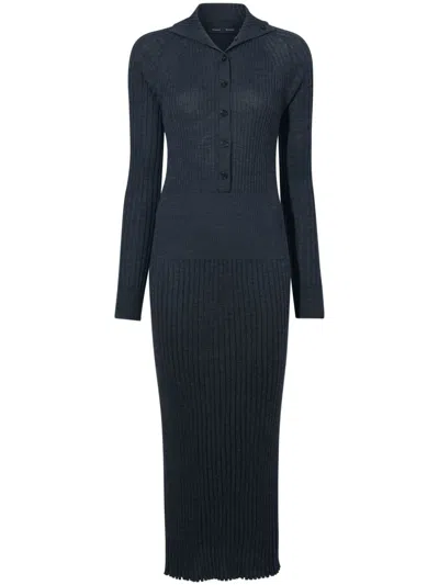 Proenza Schouler Maeve Midi Dress In Grey