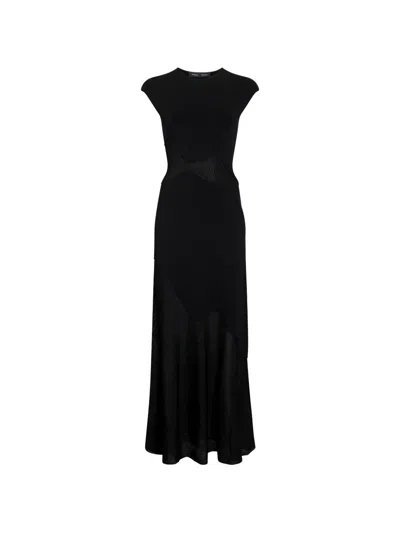 Proenza Schouler Maissa Dress In Compact Stretch Viscose In Black