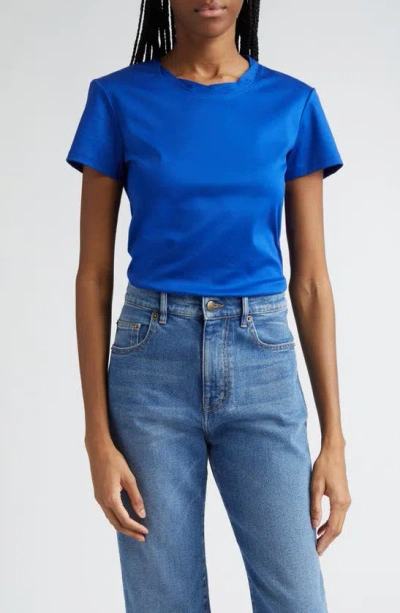 Proenza Schouler Maren Organic Cotton Jersey Top In Cobalt