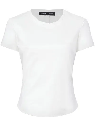 Proenza Schouler Maren Organic Cotton T-shirt In White