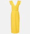 Proenza Schouler Mariam Scuba Midi Dress In Yellow