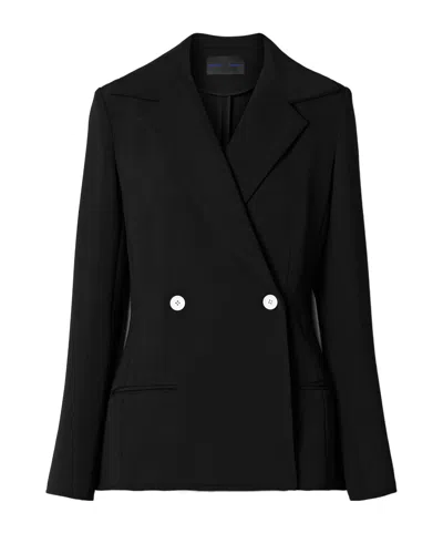 Proenza Schouler Marine Double-breasted Casual Jacket In Black