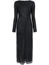 Proenza Schouler Marlowe Sequined Stretch-tulle Midi Dress In Black