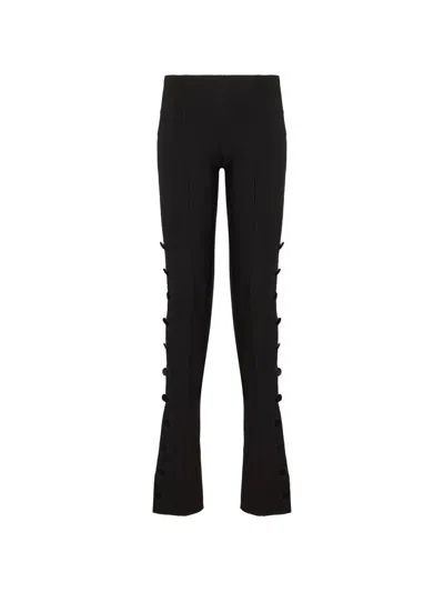 Proenza Schouler Martina Pants In Compact Stretch Viscose In Black