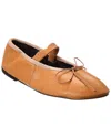 Proenza Schouler Mary Jane Leather Flat In Gold