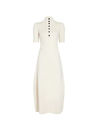 Proenza Schouler Mathilde Dress In Compact Stretch Viscose In Neutral