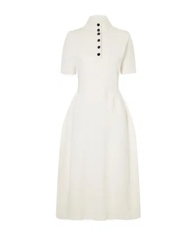 Proenza Schouler Mathilde Dress In Compact Stretch Viscose In Neutral