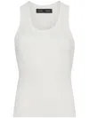 Proenza Schouler Matte Knitted Tank Top In White
