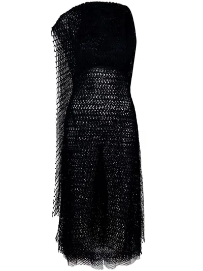Proenza Schouler Maude Midi Dress In 黑色