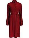 Shop Proenza Schouler Mckenna Midi Dress In Red