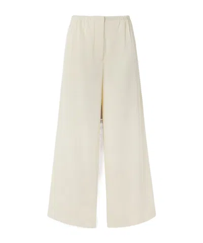Proenza Schouler Meadow Pleated Wide-leg Casual Pants In Neutral
