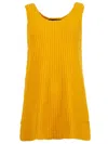 Shop Proenza Schouler Melange Boucle Knit Tank In Yellow