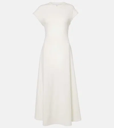 Proenza Schouler Melanie Cotton-blend Midi Dress In Blue