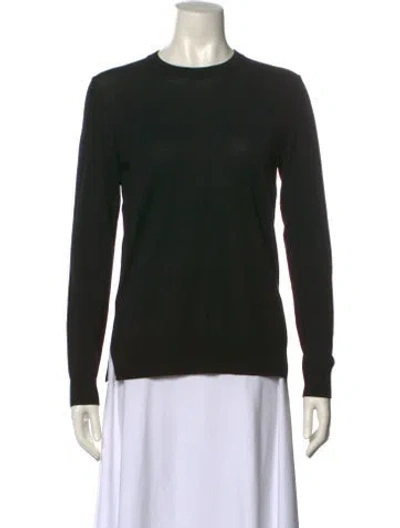 Pre-owned Proenza Schouler Merino Wool Crew Neck Sweater In Black