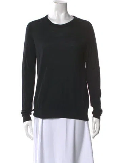 Pre-owned Proenza Schouler Merino Wool Crew Neck Sweater In Black