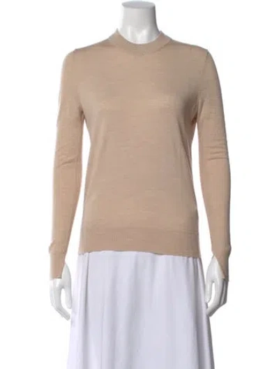 Pre-owned Proenza Schouler Merino Wool Crew Neck Sweater In Neutral