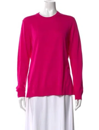 Pre-owned Proenza Schouler Merino Wool Crew Neck Sweater In Pink
