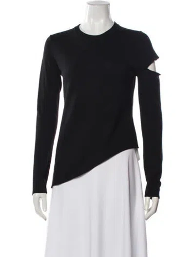 Pre-owned Proenza Schouler Merino Wool Crew Neck Top In Gray