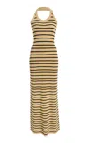 Proenza Schouler Meryl Dress In Matte Viscose Rib In Neutral