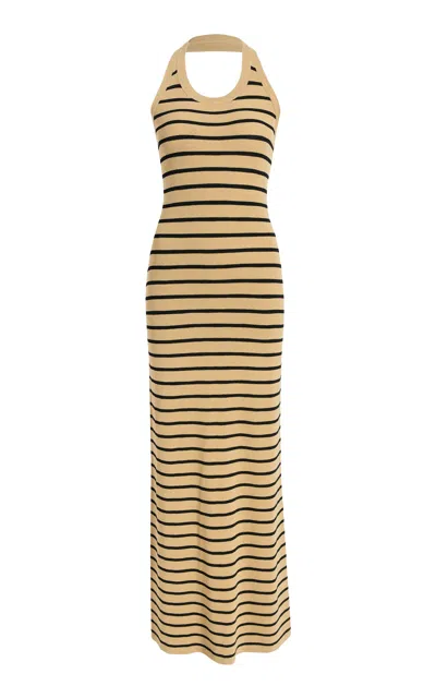 Proenza Schouler Meryl Dress In Matte Viscose Rib In Neutral