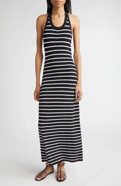 PROENZA SCHOULER PROENZA SCHOULER MERYL STRIPE KNIT HALTER MAXI DRESS