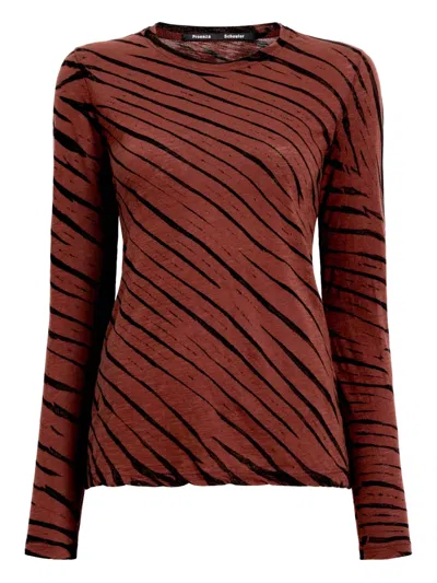 Proenza Schouler Mia T-shirt In Brown