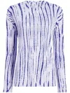 Proenza Schouler Mia Tie-dye Tissue Jersey T-shirt In White