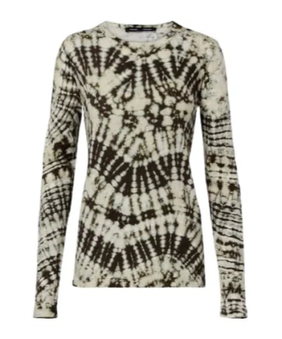 Proenza Schouler Mia Tie-dye Cotton Jersey Top In Brown