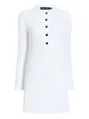 Proenza Schouler Micah Long Sleeve Open Knit Sweater Dress