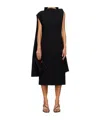 Proenza Schouler Mid-length Dress With Pleated Details In Black