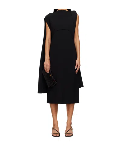 Proenza Schouler Mid-length Dress With Pleated Details In Black