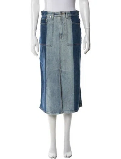 Pre-owned Proenza Schouler Midi Length Skirt In Blue