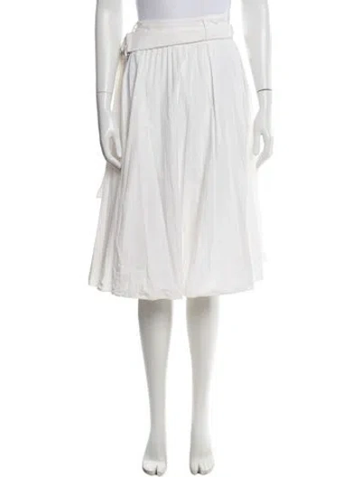 Pre-owned Proenza Schouler Midi Length Skirt In White