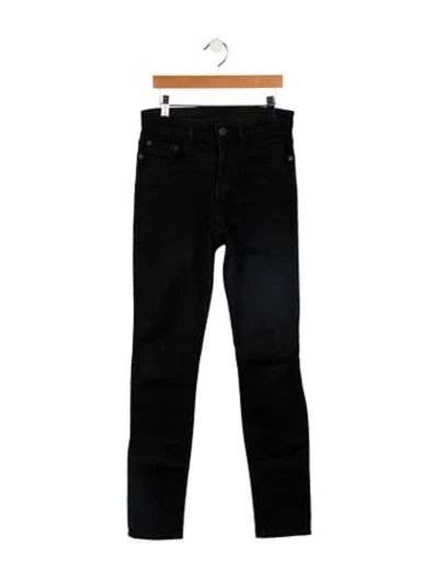Pre-owned Proenza Schouler Mid-rise Skinny Leg Jeans In Black