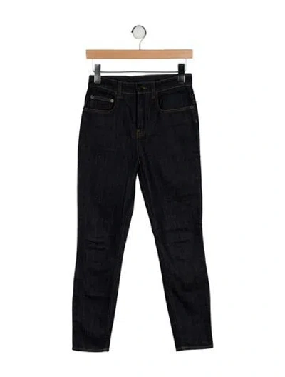 Pre-owned Proenza Schouler Mid-rise Skinny Leg Jeans In Black