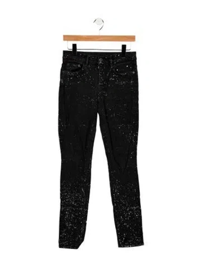 Pre-owned Proenza Schouler Mid-rise Skinny Leg Jeans In Black