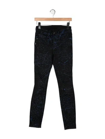 Pre-owned Proenza Schouler Mid-rise Skinny Leg Jeans In Black