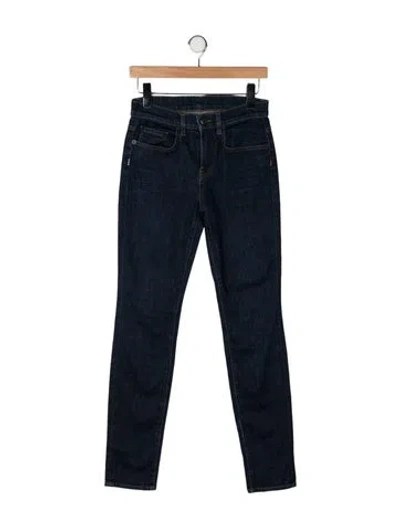 Pre-owned Proenza Schouler Mid-rise Skinny Leg Jeans In Blue