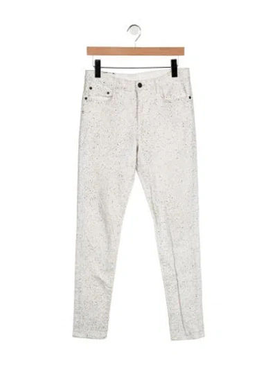 Pre-owned Proenza Schouler Mid-rise Skinny Leg Jeans In White