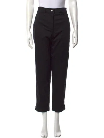Pre-owned Proenza Schouler Mid-rise Straight Leg Jeans In Black