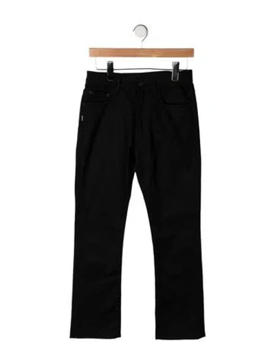 Pre-owned Proenza Schouler Mid-rise Straight Leg Jeans In Black