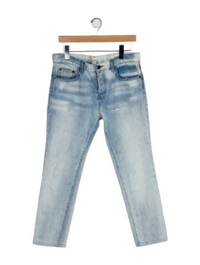 Pre-owned Proenza Schouler Mid-rise Straight Leg Jeans In Blue