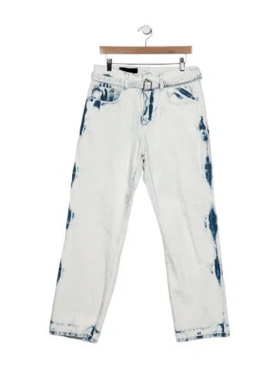 Pre-owned Proenza Schouler Mid-rise Straight Leg Jeans In Blue