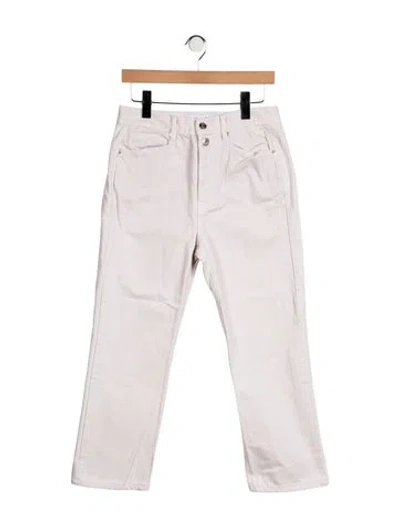 Pre-owned Proenza Schouler Mid-rise Straight Leg Jeans In Pink